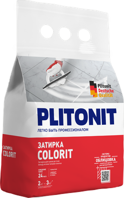 PLITONIT Colorit затирка между всеми типами плитки (1,5-6 мм) темно-бежевая -2
