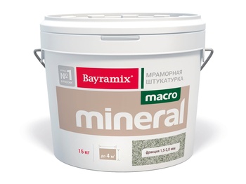 MACRO Mineral (Макро Минерал) палитра цветов натурального мрамора крупной фракции, фракция 1,5-2,0 мм, 15 кг Bayramix