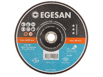 EGESAN Отрезной круг INOX 230x1,9x22мм, А60 T BF, нерж.сталь (тонкий) 30шт/уп