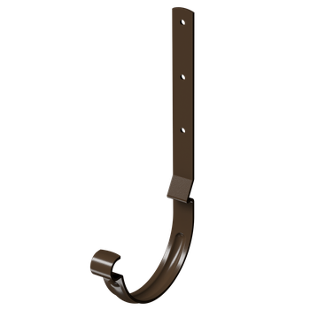 Docke STAL PREMIUM Карнизный крюк длинный D125 (Каштан 8017) (водосток металлический)