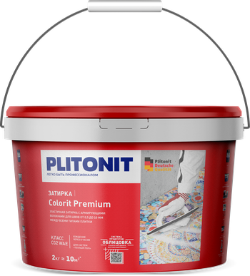 PLITONIT COLORIT Premium затирка биоцидная (0,5-13 мм) светло-серая -2