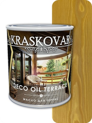 Масло для террас Kraskovar (Красковар) Deco Oil Terrace Ель 0,75л
