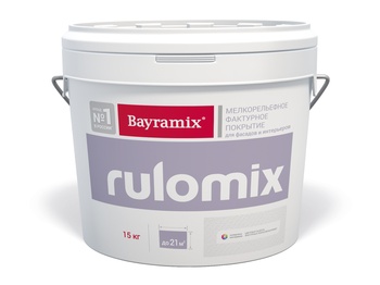 Rulomix (Руломикс) текстурное покрытие для фасадных и интерьерных работ ("мелкая шуба"), 15 кг Bayramix