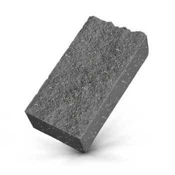 Стеновой камень облицовочный с колотой поверхностью, серый
