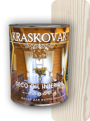 Масло для интерьера Kraskovar (Красковар) (Красковар) Deco Oil Interior Белоснежный 0,75л
