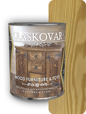 Масло для мебели и детских игрушек Kraskovar (Красковар) Wood Furniture & Toys палисандр 0,75л