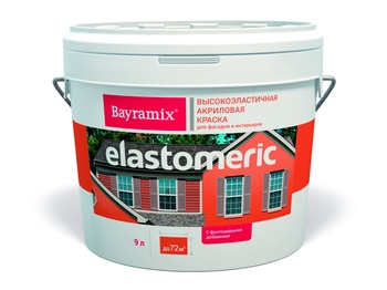 ELASTOMERIC (ЭЛАСТОМЕРИК) Покрытие наносится в 1 слой, 9,0 л Bayramix