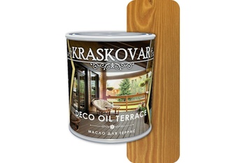Масло для террас Kraskovar (Красковар) Deco Oil Terrace Осенний клен 0,75л