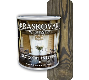 Масло для интерьера Kraskovar (Красковар) (Красковар) Deco Oil Interior Эбен 0,75л