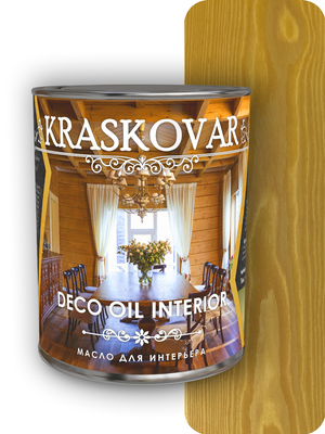Масло для интерьера Kraskovar (Красковар) (Красковар) Deco Oil Interior Дуб 0,75л