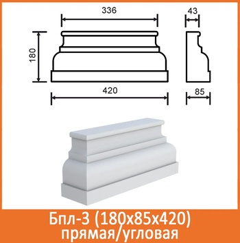 База пилястры Бпл 3/6