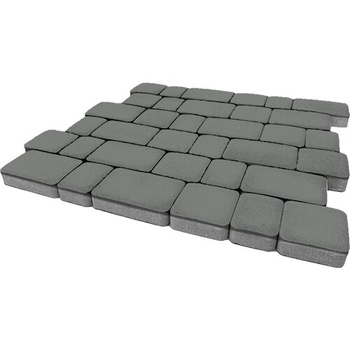 Тротуарная плитка Steinrus Инсбрук Альт, 40 мм, серый