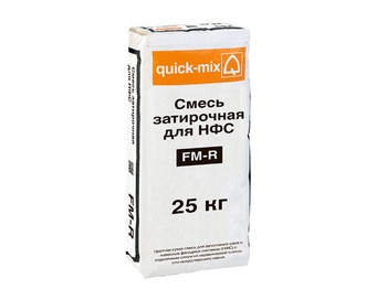 Цветная затирка для заполнения швов в НФС Quick-mix Sievert FM-R.H, графитово-чёрный, 25 кг