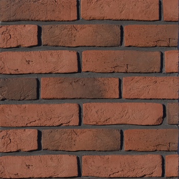 Декоративный кирпич британский красный Камтек
