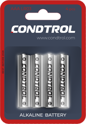 Щелочная батарея Condtrol AAA LR03 4шт