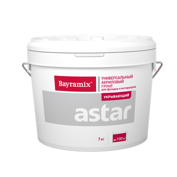 Грунт Астар укрывающий универсальный для внутренних и наружных работ, 7 кг Bayramix