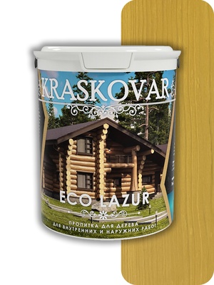 Пропитка для дерева Kraskovar (Красковар) Eco Lazur, сосна 0,9л