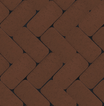 Клинкер тротуарный тёмно-красный "Эдинбург" классик R , ЛСР