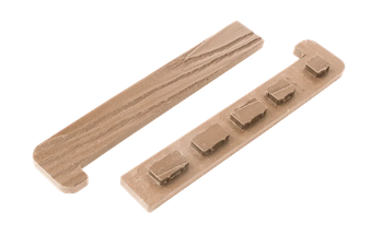 Комплект заглушек для полуступени T-DECKS (орех)
