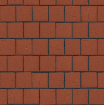 Клинкер тротуарный красный "Лондон" квадро (под распил) , ЛСР