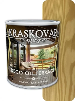 Масло для террас Kraskovar (Красковар) Deco Oil Terrace Бесцветный 0,75л