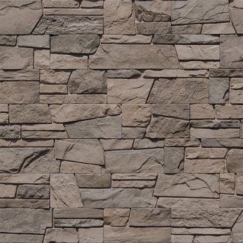 Искусственный камень Альпийский Пласт Коричневый Камтек