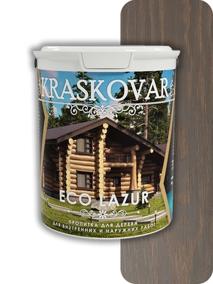 Пропитка для дерева Kraskovar (Красковар) Eco Lazur, палисандр 0,9л