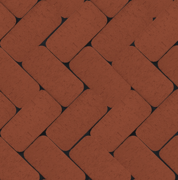 Клинкер тротуарный красный "Лондон" классик R , ЛСР