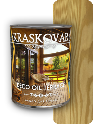 Масло для террас Kraskovar (Красковар) Deco Oil Terrace Бук 0,75л