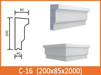 Карниз окна С-16