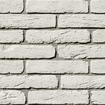 Декоративный кирпич старый белый Камтек