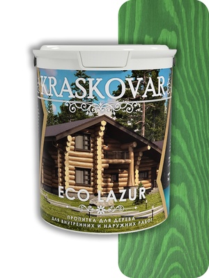Пропитка для дерева Kraskovar (Красковар) Eco Lazur, акация 0,9л