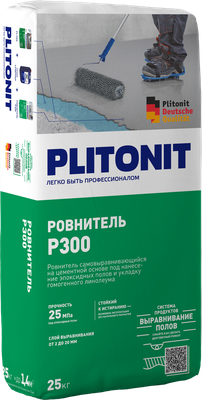 PLITONIT Р300 -25 ровнитель износостойкий, высокопрочный для для финишного выравнивания