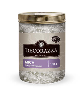 MICA (МИКА)Слюда - декоративная добавка для фактурных штукатурок, 0,1 кг DECORAZZA