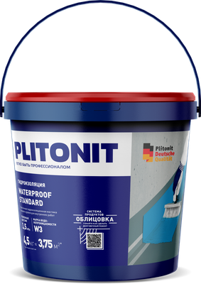 PLITONIT WaterProof Standard - 14 Эластичная гидоизоляционная мастика для внутренних работ