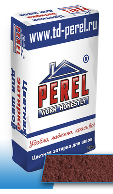 Кирпичная цветная затирочная смесь Perel RL, 25 кг / Фуга