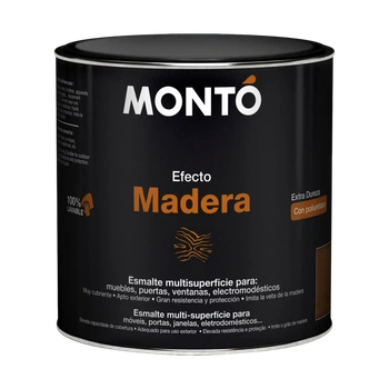 MONTO ESMALTE EFECTO MADERA IROKO Матовая эмаль 0,5 л