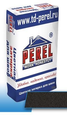 Темно-серая цветная затирочная смесь Perel RL, 25 кг