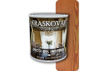 Масло для интерьера Kraskovar (Красковар) Deco Oil Interior Махагон 0,75л
