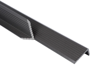 Уголок торцевой ДПКT-DECKS PREMIUM 3D (серый) 3х28/35х63/70 мм