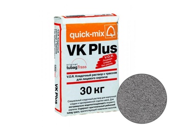 Цветной кладочный раствор Quick-mix Sievert VK plus D для кирпича, графитово-серый