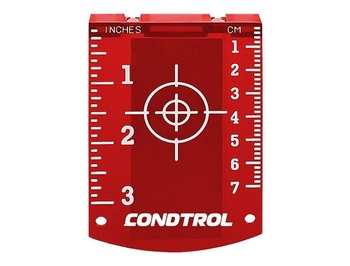 Магнитная мишень для лазерного нивелира (красная)