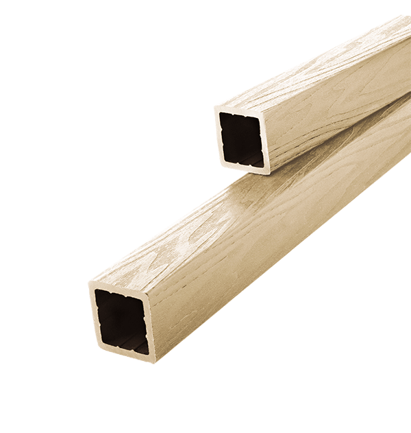 Балясина большая (квадратная) T-DECKS PREMIUM 3D CLASSIC (слоновая кость) 3х55х55 мм (фото 1)