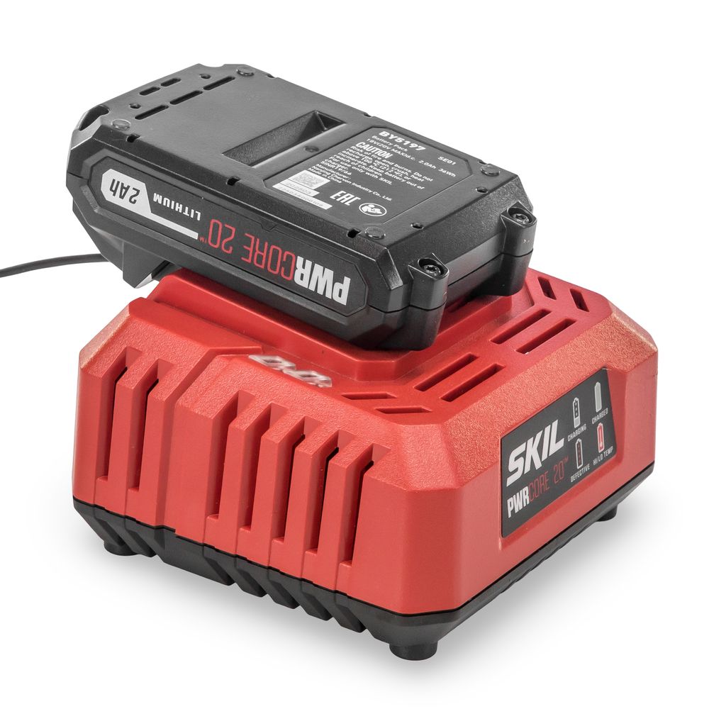 Набор: Зарядное устройство SKIL SC0060 (60W) и Аккумуляторная батарея SKIL BY5197 (2Ач) (фото 5)