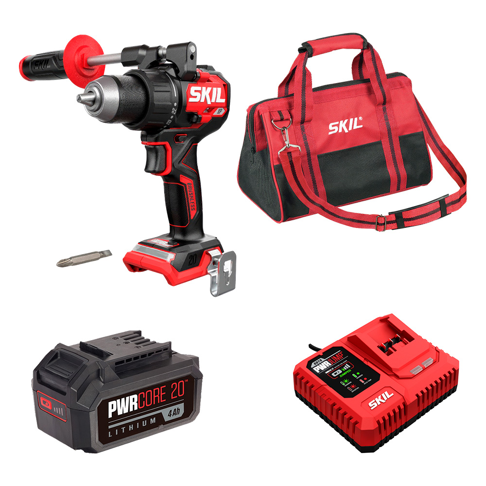 Набор: Акк. дрель-шуруповерт SKIL DL6270 (130Нм)+АКБ(4Ач)+ быстрое ЗУ (150W)+сумка (фото 1)