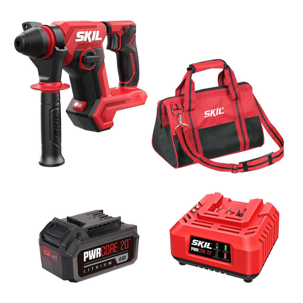 Набор: Акк. перфоратор SKIL RH1790(1.5Дж)+АКБ(4Ач)+ЗУ(60W)+ сумка (фото 1)