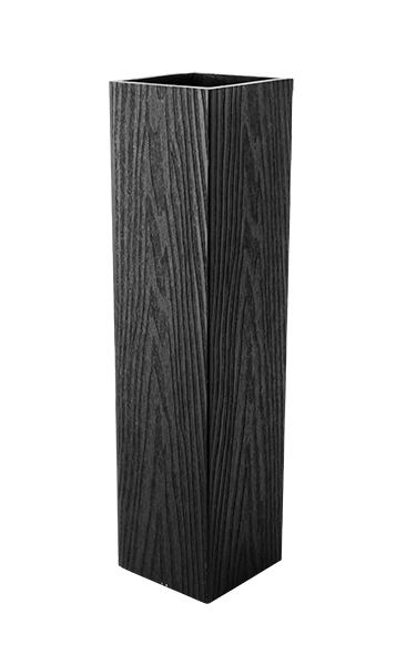 Столб ограждения большой  T-DECKS PREMIUM 3D CLASSIC (графит) 3х125х125 мм (фото 3)