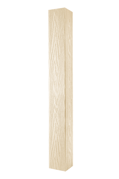 Столб ограждения большой  T-DECKS PREMIUM 3D CLASSIC (слоновая кость) 3х125х125 мм (фото 5)