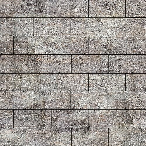 Тротуарная плитка Steinrus Прямоугольник Лайн, 60 мм, ColorMix Берилл, бассировка (фото 2)